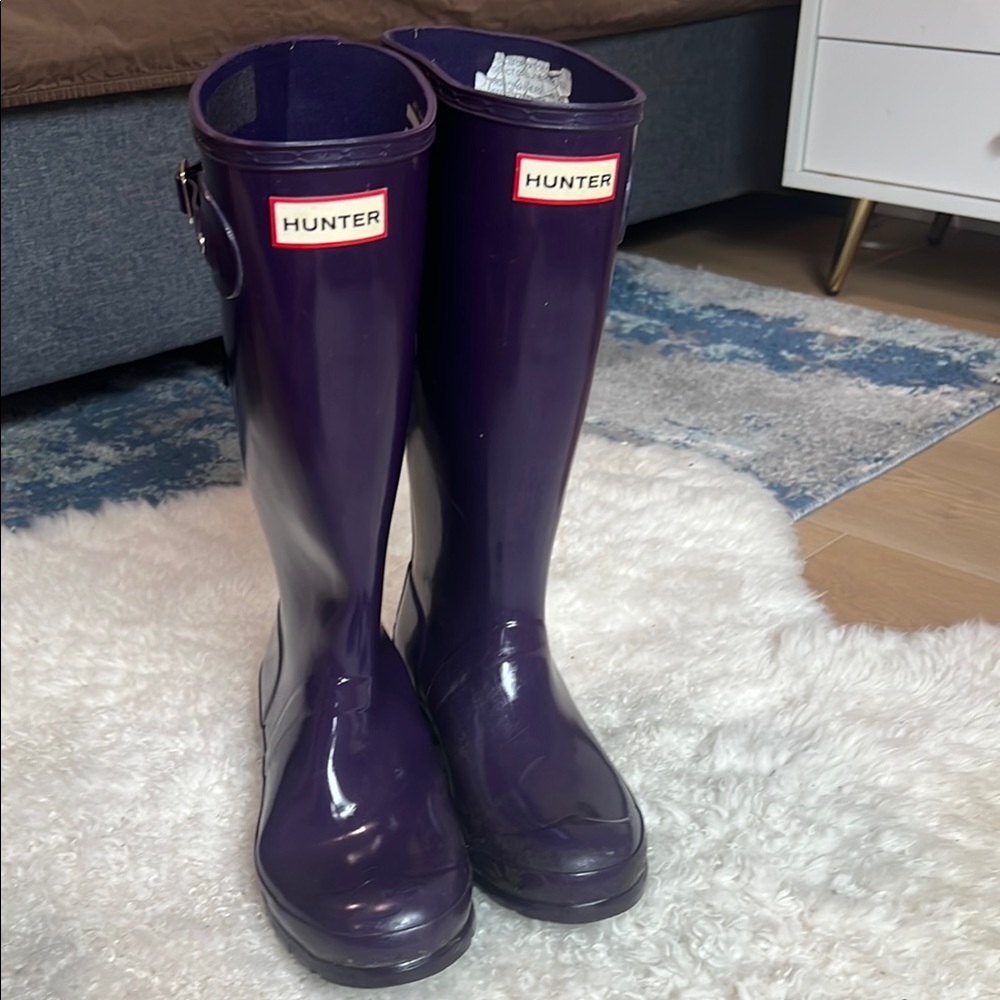 Hunter Classic Violet Boots 5B/6G